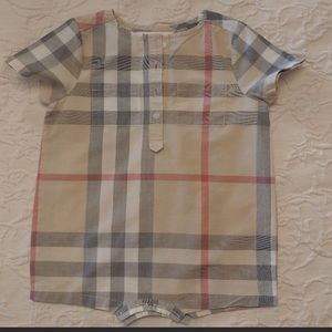 Burberry unisex romper 9 months